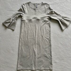 Harper & Bay Gray Bell 3/4 Sleeve Nursing-Friendly Dress - Medium